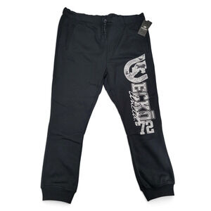 Ecko Unltd 3XL Black Jogger Sweatpants Men’s Streetwear Urban Hip Hop Style‎